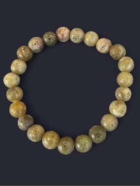Soapstone Gemstone Bead Bracelet 8mm